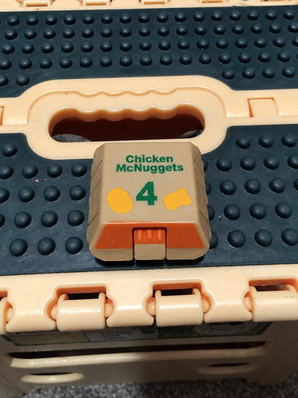Vintage McDonald’s Chicken McNuggets #4 Transforming Toy Purple Character